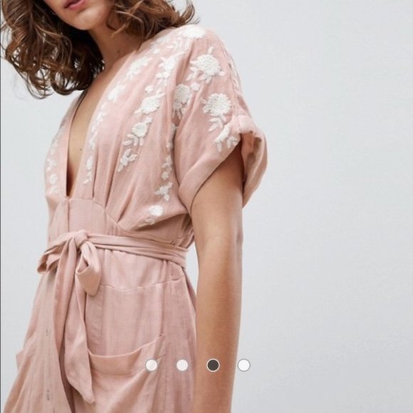 ❤️NWT Free People embroidered midi dress - Picture 3 of 8